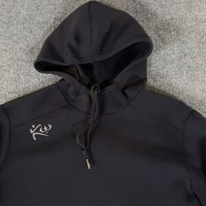 Kutting Weight Mens Hoodie Black Neoprene Side Zip Pullover Sweatshirt Size M